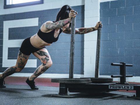 Woman working out