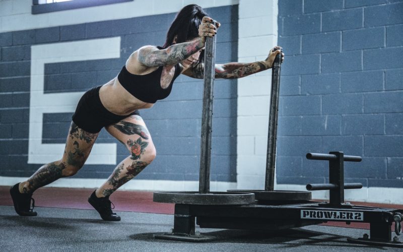 Woman working out