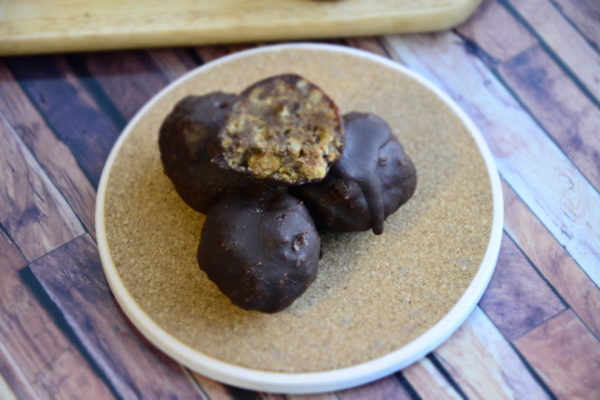 Protein Balls on a table