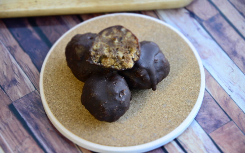 Protein Balls on a table